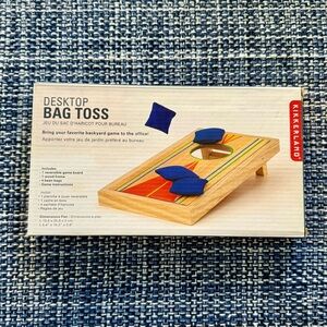 NIB Kikkerland Desktop Bag Toss Cornhole, Mini Bag Toss